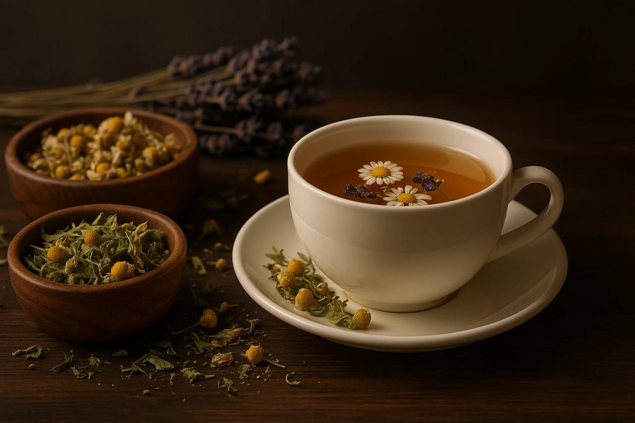 Banany, orzechy, kefir, herbaty ziołowe przed snem